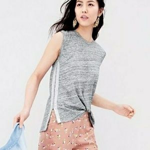 J Crew sparkle stripe top